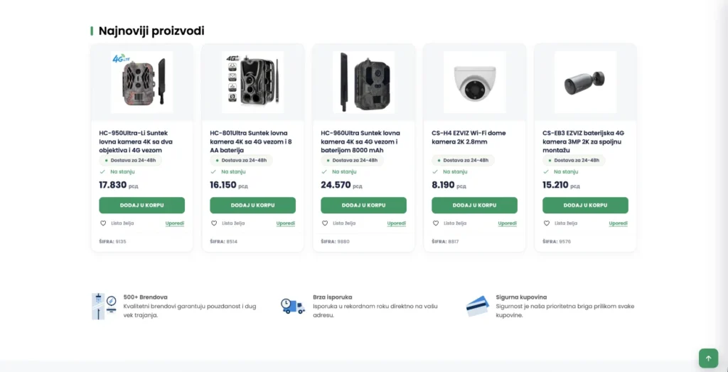Custom product selection tools developed for SuperVision