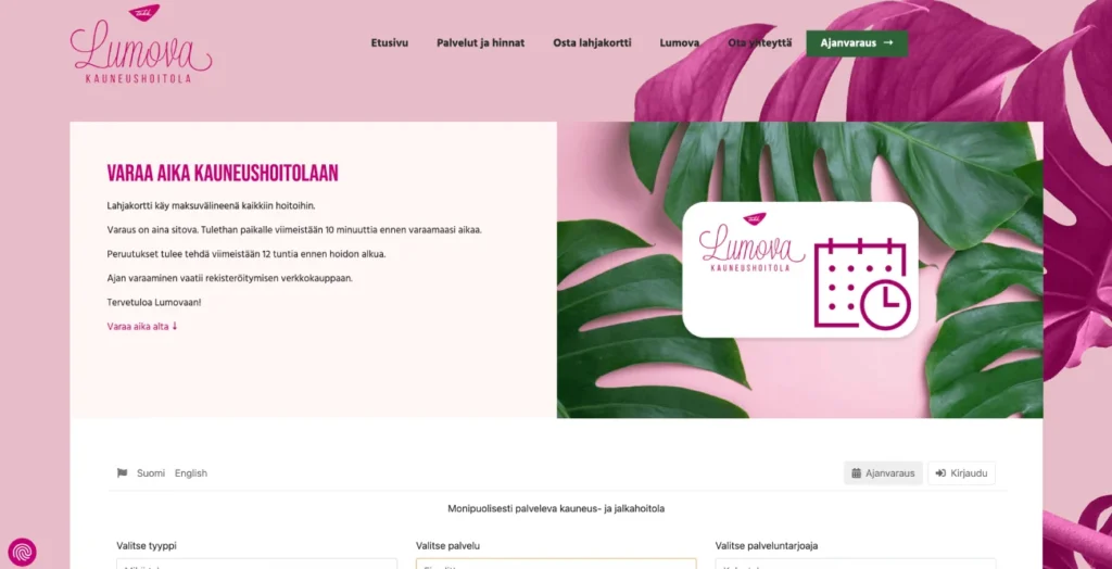WooCommerce gift card purchasing on the Lumova website