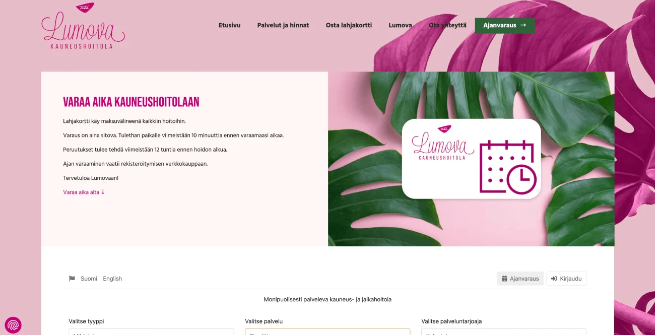 WooCommerce gift card purchasing on the Lumova website